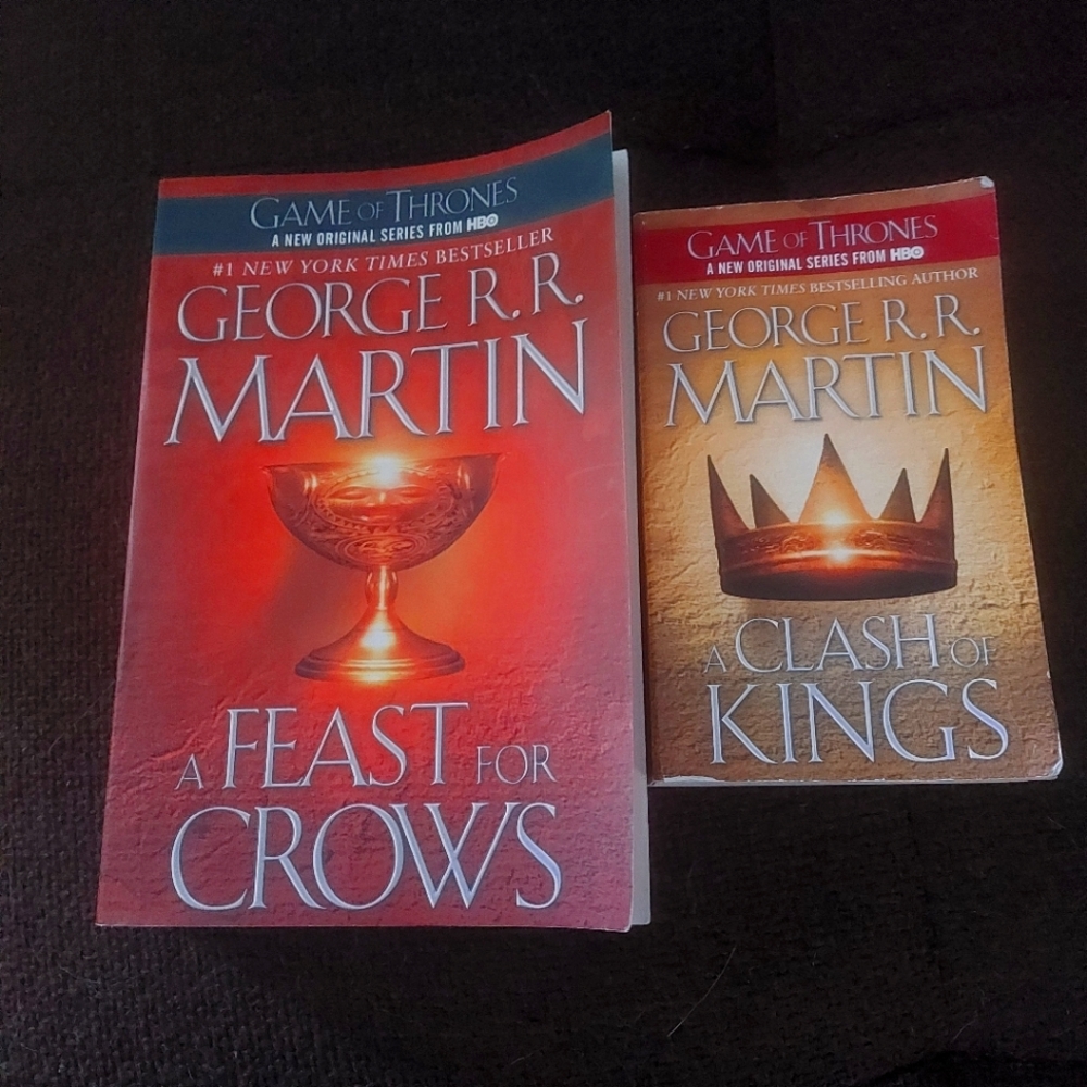 George R R Martin books bundle game of thrones series just 2 books